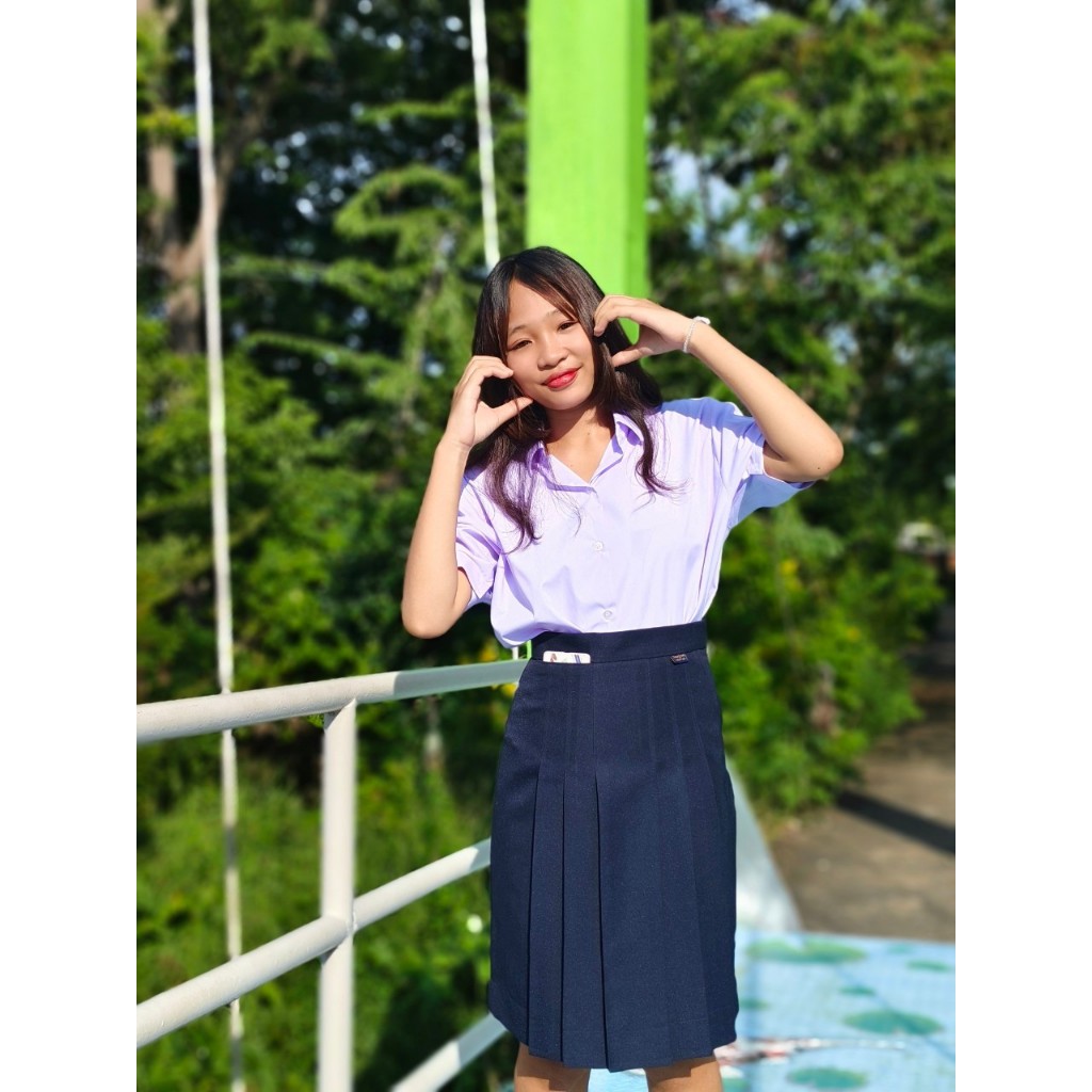 “สีกรมเข้ม” เกล็ด 4.5 ยาว 23-24 กระโปรงนักเรียนทรงแคบ  ตราลุงนัย - รูปที่ 4