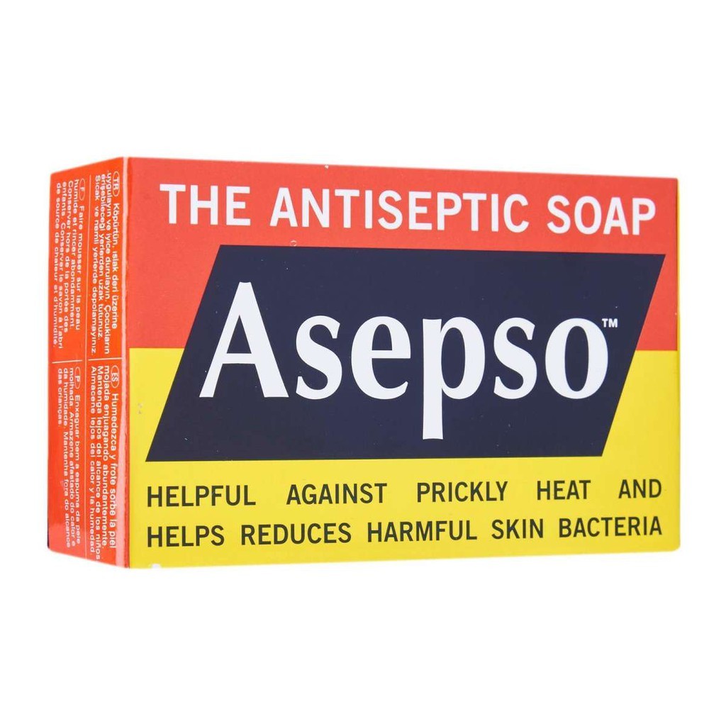 Asepso soap สีแดง 80g