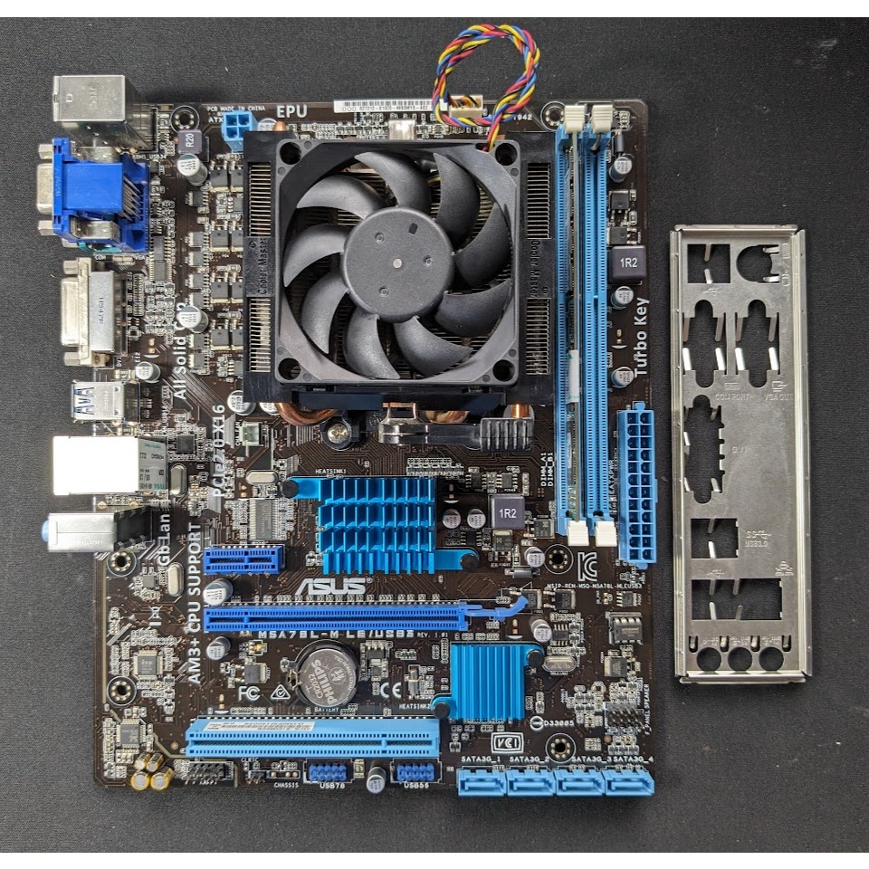 ชุด AMD FX 4300 MAINBOARD ASUS M5A78L-M/LE/USB3 พร้อมซิ้งค์ Ram Kington DDR3 buss 1600 4gb