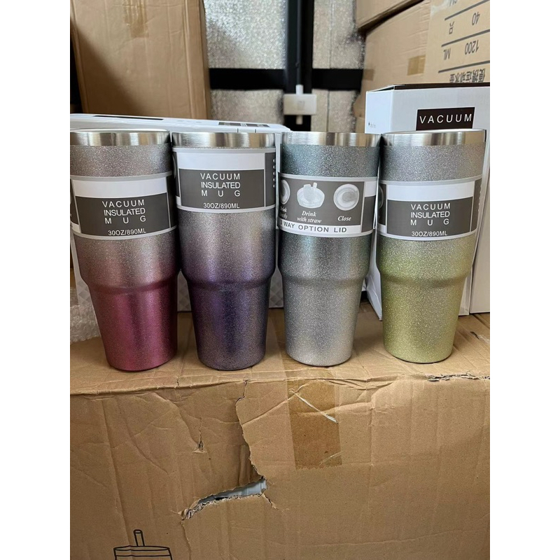 แก้วเก็บความเย็น 30oz 890ml สแตนเลสแท้ รับประกันไอน้ำไม่เกาะแก้ว ขนาด 30ออนซ์ พร้อมส่งจากไทย สินค้าจริง รูปสุดท้าย