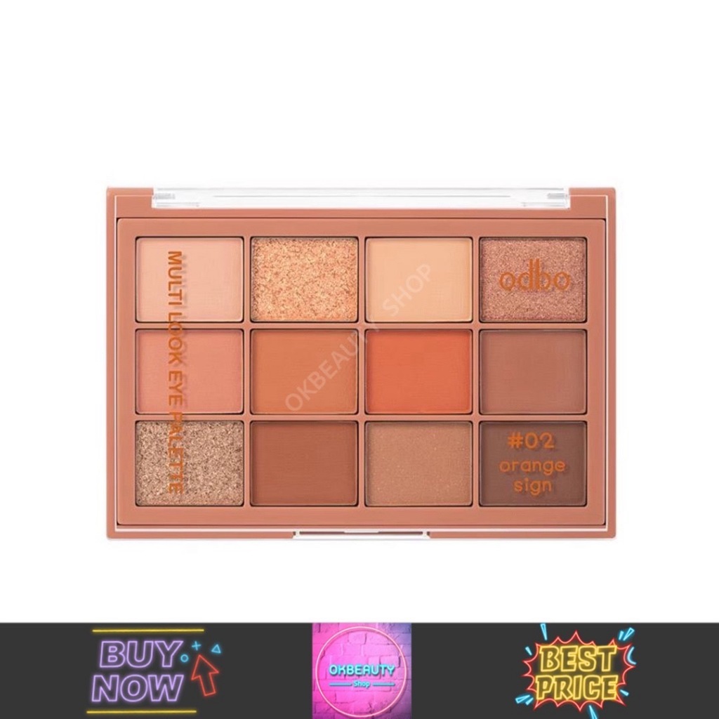 Odbo Multi Look Eye Palette โอดีบีโอ มัลติลุค อายพาเลท 10g. (OD2012)