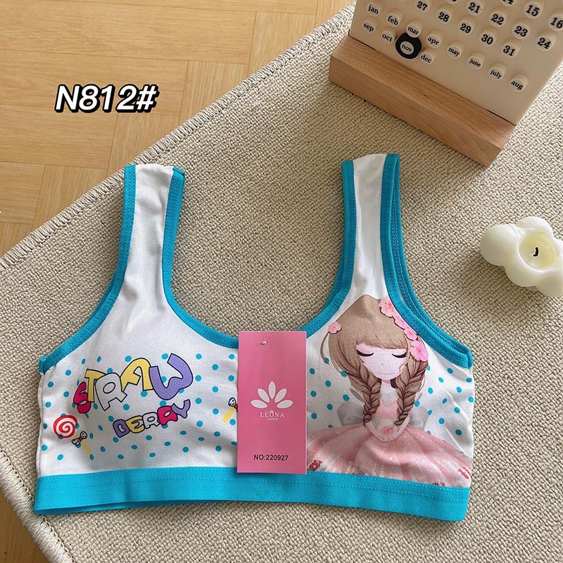 ชุดชั้นในเด็กอายุ ชุดชั้นในเด็กผู้หญิงบราฟองน้ำผ้านิ่มใส่สบาย 8-16 ปีรอบอก 20-34 นิ้ว sport bras NO.N812 - รูปที่ 6