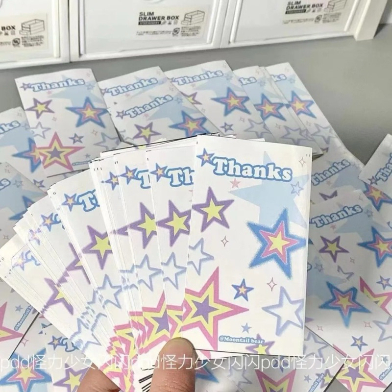 🩵🌟พร้อมส่ง!สติกเกอร์ซีล ลายดาวสีฟ้า แพค20ชิ้น แปะพัสดุ แพคการ์ด น่ารักมาก สไตล์y2k - รูปที่ 2