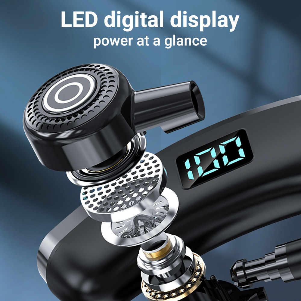 V9 บลูทูธไร้สายแบบแฮนด์ฟรี หูฟังบลูทูธ การควบคุมเสียงรบกวน ไร้สาย Bluetooth ชุดหูฟังพร้อมไมโครโฟนสำหรับไดร์เวอร์กีฬา