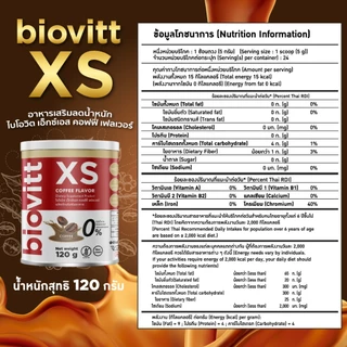 (Clearance) biovitt XS น้ำชงทดแทนน้ำหวาน รสช็อก/ชาไทย/ชาเขียว/กาแฟ/ ไม่มีน้ำตาล แคลอรี่ต่ำ