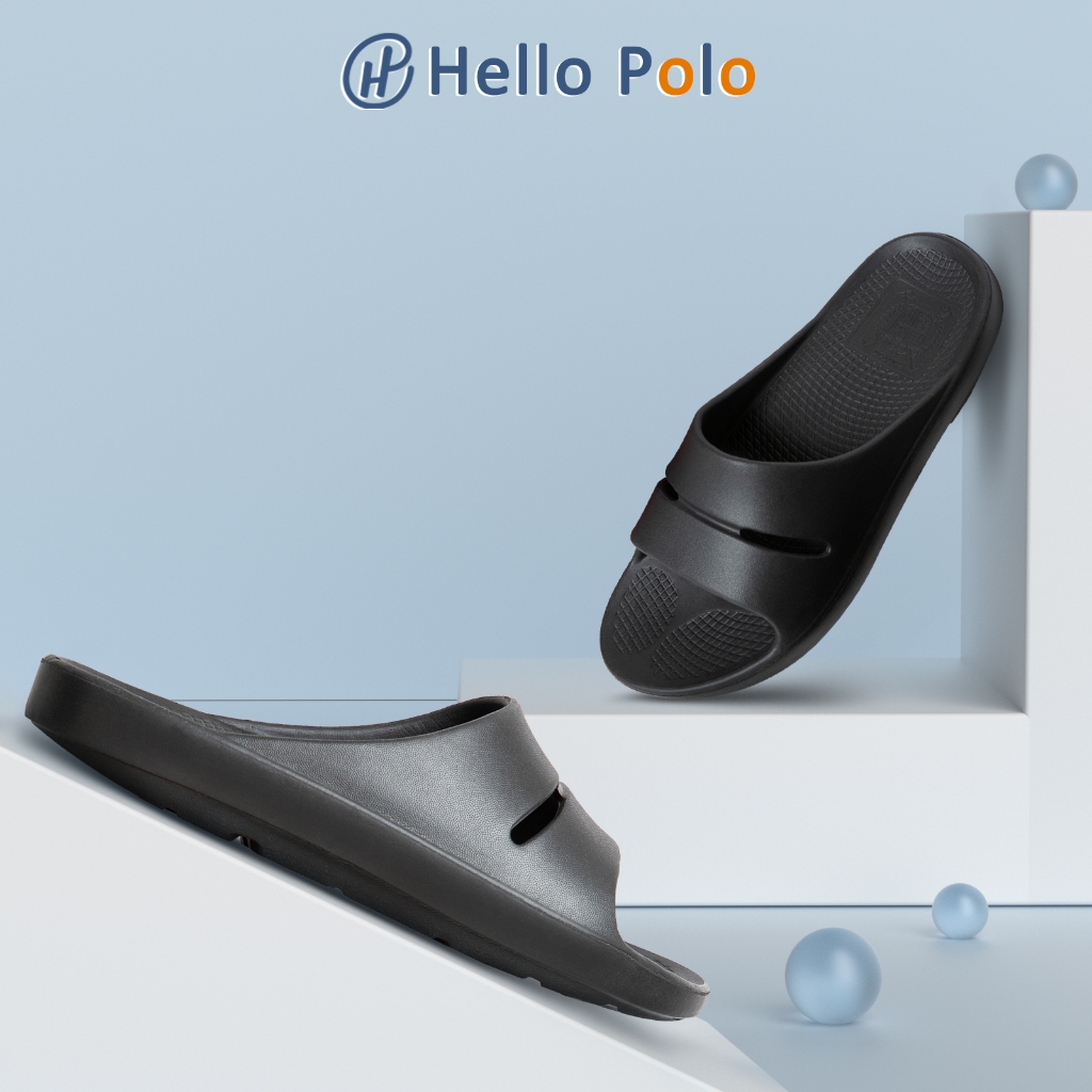 Hello Polo รองเท้าแตะ รองเท้าสุขภาพ ชาย นุ่มใส่สบาย กันน้ำ กันลื่น น้ำหนักเบา ที่บ้าน ลางแจ้ง ห้องน้ำ เหมาะกับฤดู HP8001