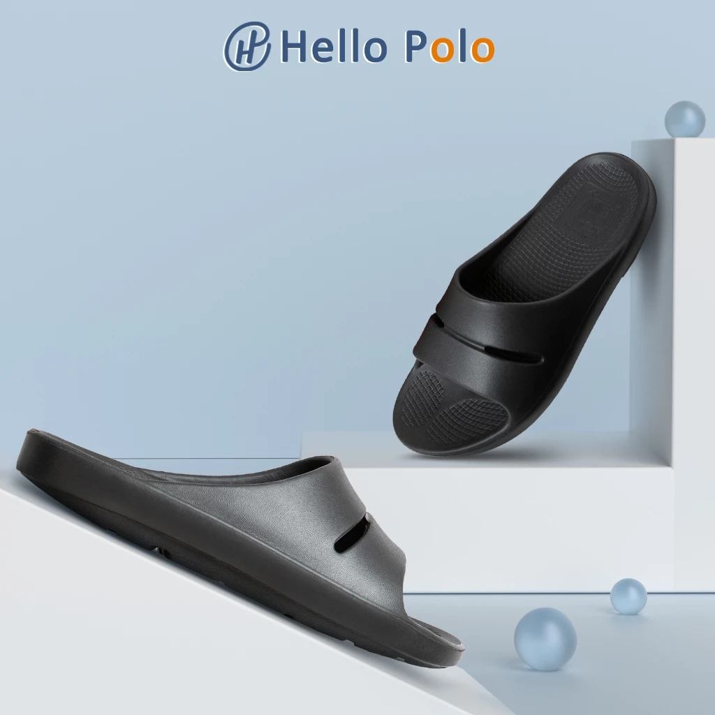 Hello Polo รองเท้าแตะ รองเท้าสุขภาพ ชาย นุ่มใส่สบาย กันน้ำ กันลื่น น้ำหนักเบา ที่บ้าน ลางแจ้ง ห้องน้ำ เหมาะกับฤดู HP8001