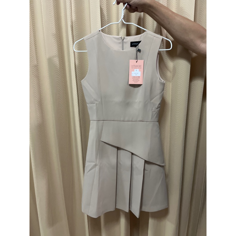 Vitavadee dress เดรสครีม mable dress sizeS ใส่1ครั้งสภาพดีมาก ตัดป้ายออกแล้ว