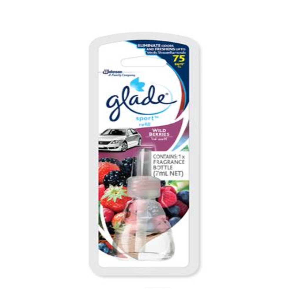 น้ำหอมปรับอากาศรถยนต์ GLADE SPORT 7ml WILD BERRIES