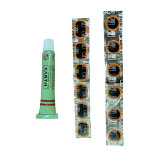 กาวปะยางแบบหลอด 1 หลอด /แผ่นปะ 6 ดวง