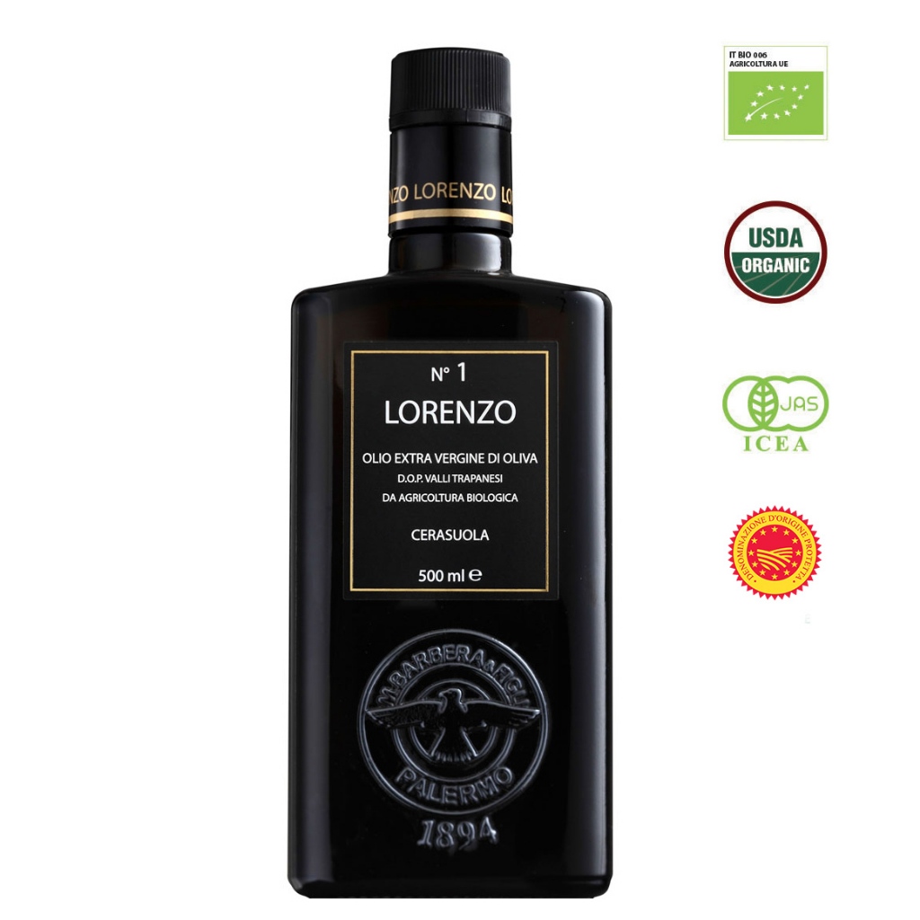 E.V.O. Oil Lorenzo N.1 D.O.P (Sicily) 500ml