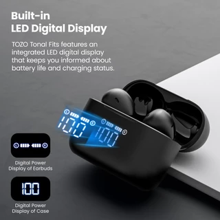 [ รับประกันศูนย์ไทย 1 ปี ] TOZO Tonal Fits หูฟังทรง EarBuds เบสหนัก สเปคโหด ไมค์ดี ใส่สบายมาก