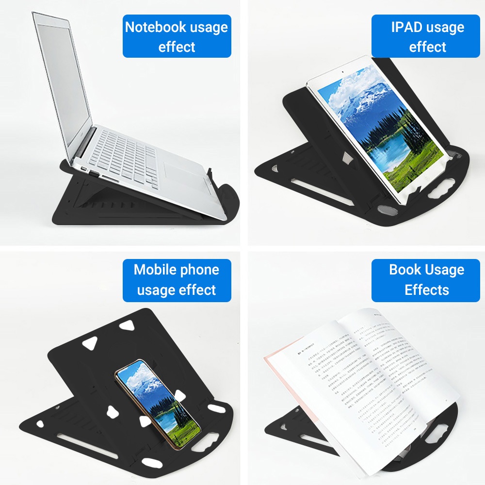ที่วางโน๊ตบุ๊ค ที่ยึดคอมพิวเตอร์ ไอแพด โทรศัพท์ Portable Folding Stand Laptop Table ปรับความสูงได้