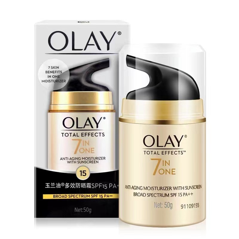 olay โอเลย์ มอยส์เจอไรเซอร์ Total Effects Day Cream Normal SPF 15 7 in 1 P&G - 50g