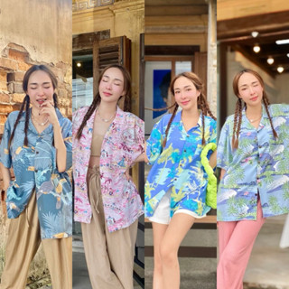 ROAMING เสื้อฮาวาย คอลเลคชั่นใหม่ 2024 ผ้าเรยอนญี่ปุ่น โคตรน…