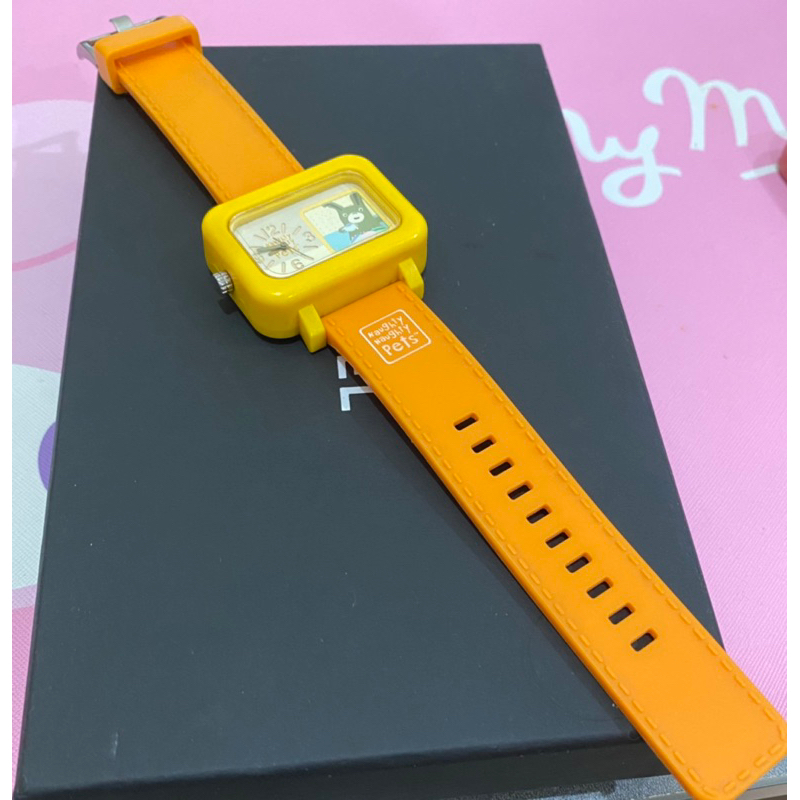 แท้💯นาฬิกาข้อมือ Naughty Naughty pets สีส้ม