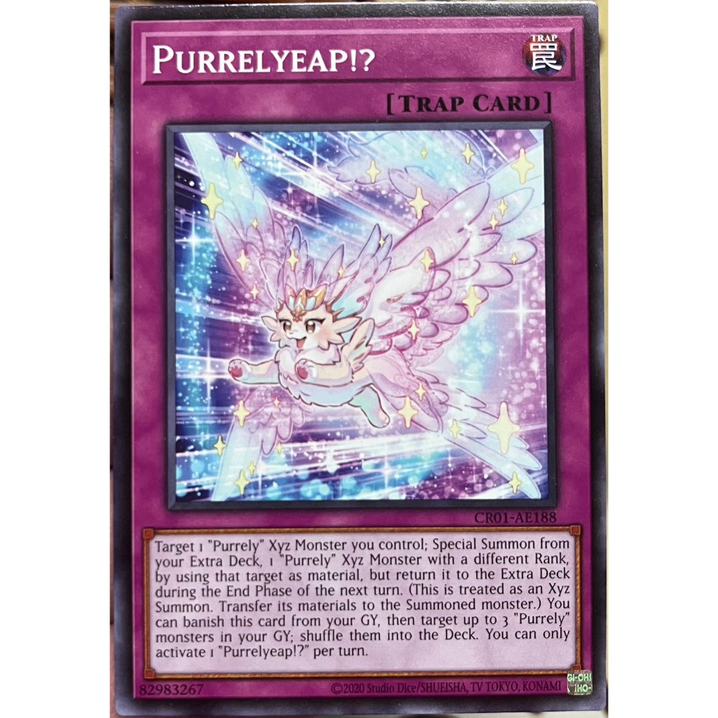 Yugioh Asia-Eng [CR01-AE188] Purrelyeap!? (Common) การ์ดยูกิแท้ถูกลิขสิทธิ์