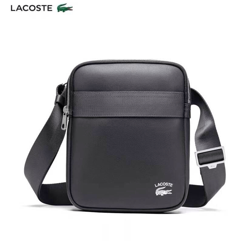 กระเป๋า Lacoste รุ่นใหม่ สายปั้มโลโก้ Lacoste สกรีนโลโก้ Lacoste งานป้าย