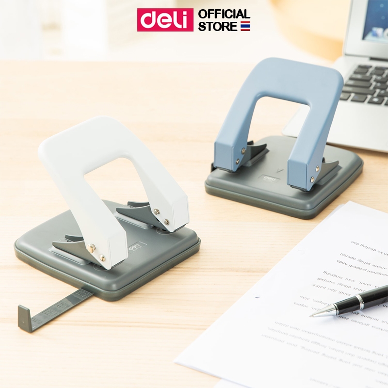 เครื่องเจาะกระดาษ Deli ตุ๊ดตู่ ที่เจาะกระดาษ ตาไก่ 2 เข้ารูปเล่ม เจาะกระดาษ อุปกรณ์สำนักงาน