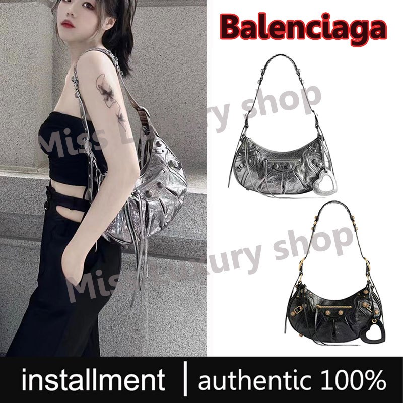 Balenciaga กระเป๋าไหล่ของแท้100%