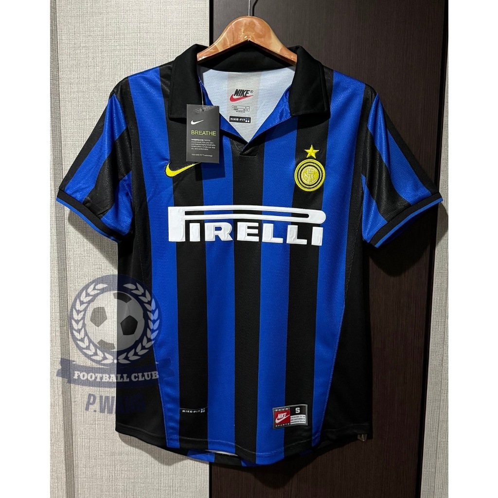 เสื้อฟุตบอล - [ย้อนยุค RETRO.] - INTER MILAN. - *ย้อนยุค งานปัก ใส่สบาย* ตรงปกแน่นอน ปี 1998/1999