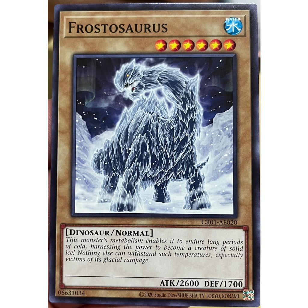 Yugioh Asia-Eng [CR01-AE020] Frostosaurus (Common) การ์ดยูกิแท้ถูกลิขสิทธิ์