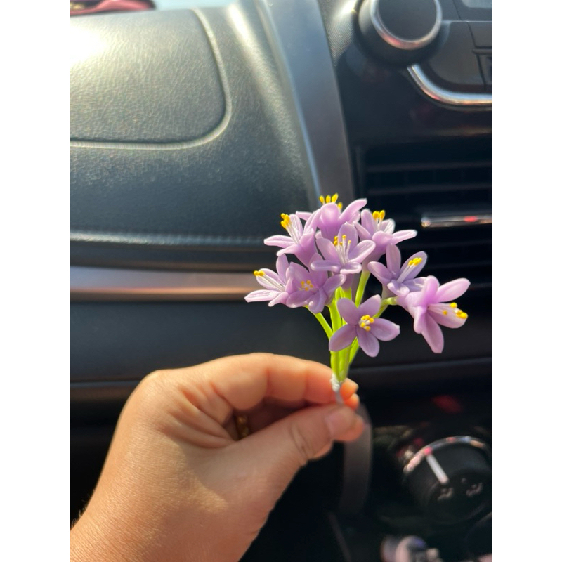 ดอกยิปโซดอกไม้ประดับติดผมสีม่วง