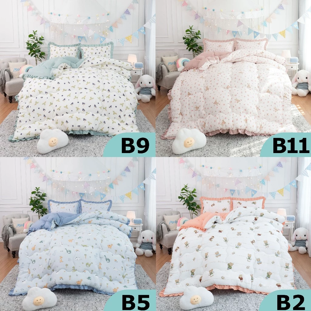ชุดเครื่องนอน Moly (โมลี่) ครบชุด 6 ชิ้น [ผ้านวม+ผ้าปู+ปลอกหมอน] รุ่น Fluffy Super Soft (หนาฟูนุ่มพิเศษ) thumbnail 10