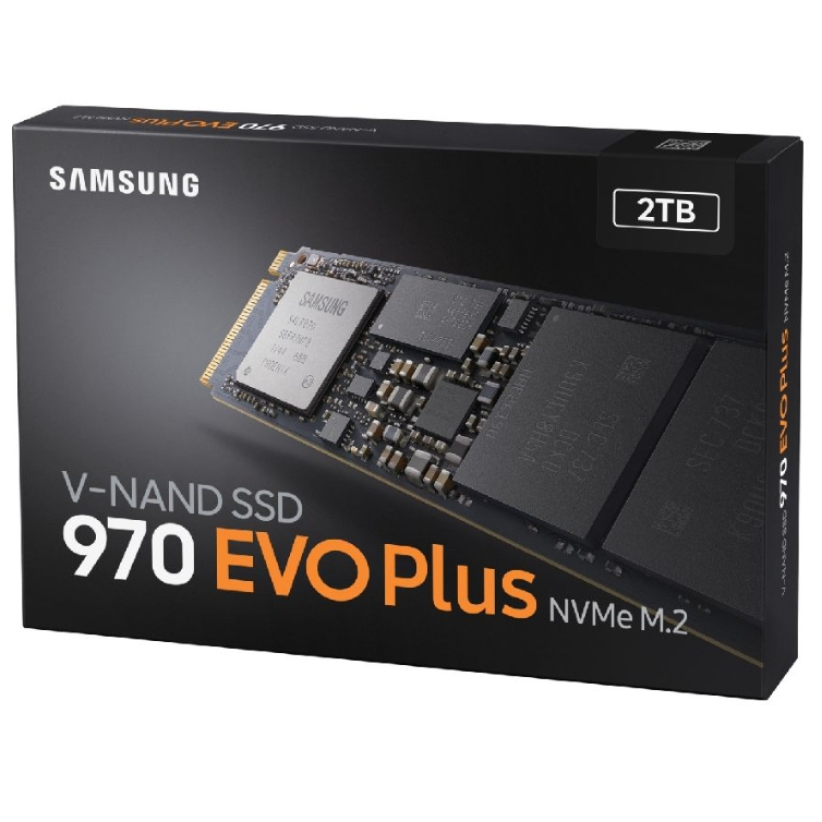 2 TB SSD (เอสเอสดี) SAMSUNG 970 EVO PLUS M.2 2280 NVMe (MZ-V7S2T0BW) การรับประกัน5 ปี