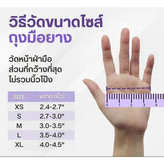 Bossgloves ถุงมือยางไนไตร สีฟ้า สีดำ สีม่วง สีเทา สีชมพู (100ชิ้น) เกรดA แบบหนา ไม่มีแป้ง ถุงมือใช้เก็บยางใช้สัมผัสอาหาร