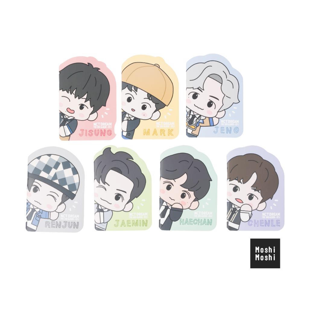 Moshi Moshi สมุดปกอ่อนไดคัท NCT DREAM สมุดจดบันทึก ลิขสิทธิ์แท้ รุ่น 6100004244-4250