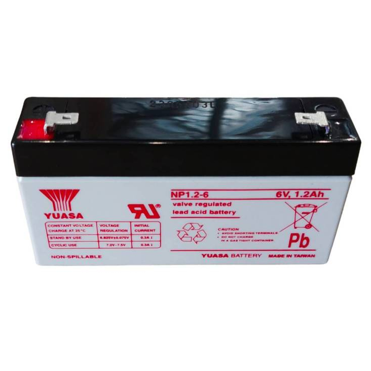 แบตเตอรี่ Yuasa NP1.2-6 (6V 1.2Ah)