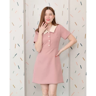 CRAYONBRAND - ชุดเดรส รุ่น Twotone button dress