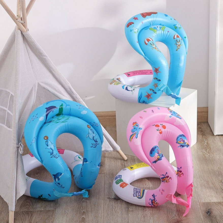 💦ใหม่💦(XLK-7) ห่วงยางคล้องคอ เสื้อชูชีพลอยน้ํา ห่วงยางฝึกว่ายน้ำแบบคล้องคอ สำหรับ เด็กและผู่ใหญ่