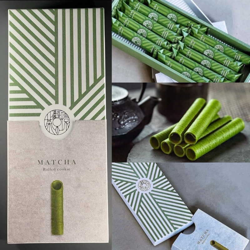 MATCHA Rolled cookie cha no wa ชาเขียวเข้มข้น