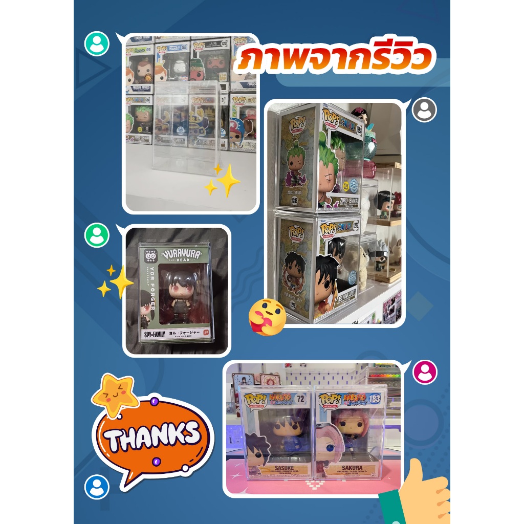 กล่องอะคริลิค กล่องใสใส่ Funko POP กันรอย กันกระแทก POP! Protector Model ราคา ถูกที่สุด ดีลบีเคเค แกลเลอรีภาพที่ 5