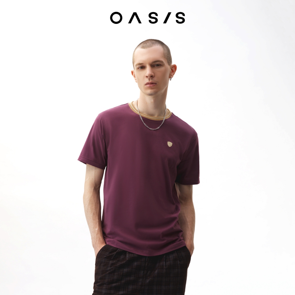 OASIS เสื้อยืดผู้ชาย รุ่น MTC-1849 เสื้อยืดคอกลม cotton100%