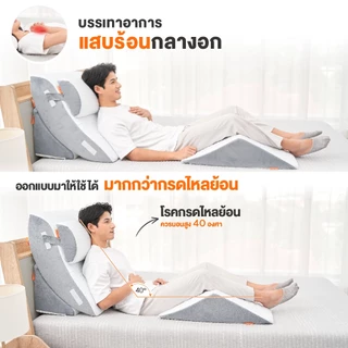 ERGOTREND หมอนกันกรดไหลย้อน ปรับรูปแบบได้ 21 แบบ รุ่น ANTI GERD PILLOW สีขาว