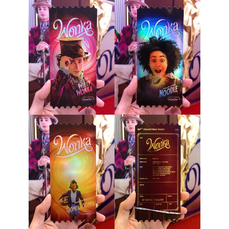 Wonka วองก้า Collectible Ticket