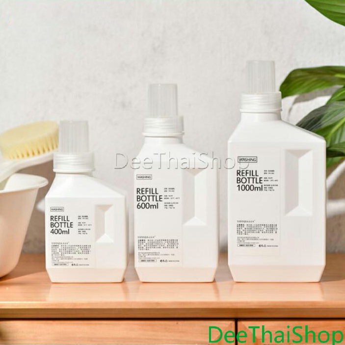 DeeThai ขวดใส่น้ำยาปรับผ้านุ่ม ขวดรีฟิลใส่น้ำยาซักผ้า Empty dispensing bottles