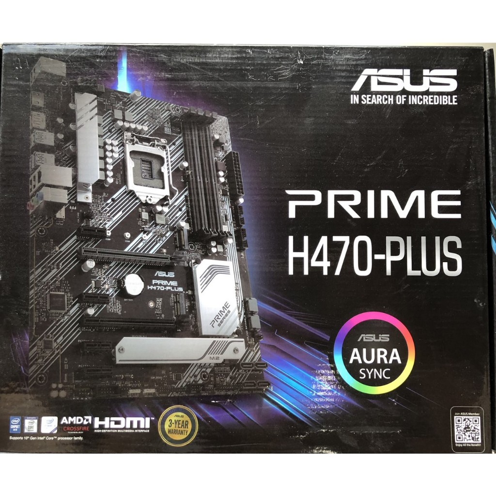 MAINBOARD (เมนบอร์ด) 1200 ASUS PRIME H470 PLUS  มือสอง