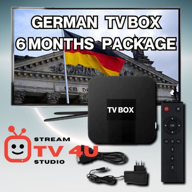 GERMAN IPTV TV Box Watch TV online through our awesome TV box. and has been set up to be ready to use, easy to install