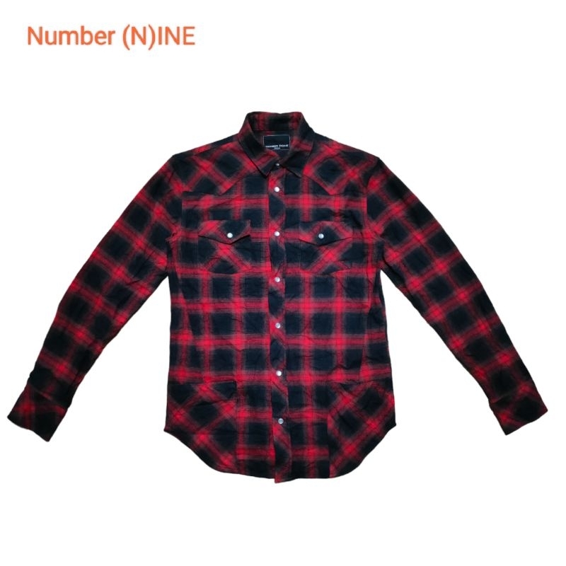 เสื้อเชิ๊ตแขนยาว NUMBER (N)INE danim  (M) (ญ)