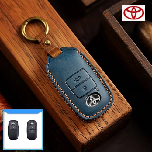 ซองหนังแท้ ใส่กุญแจรีโมทรถยนต์ รุ่นหนังกลับ Toyota All New Yaris Ativ,Cross/Raize Veloz 2022-2025