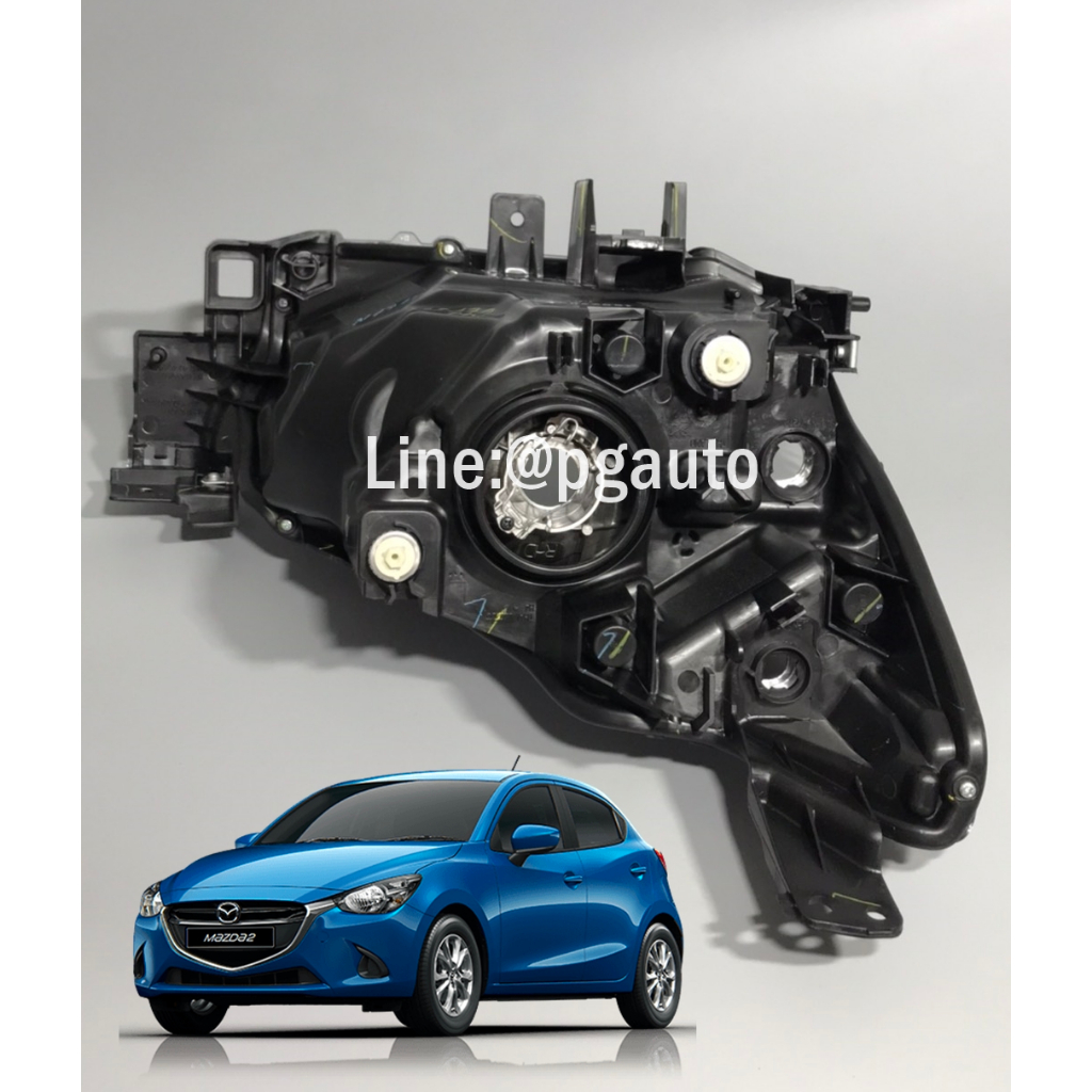 เสื้อไฟหน้า (ซ้าย-ขวา) มาสด้า 2 สกายแอคทีฟ MAZDA 2 SKYACTIV ปี 2014-2018 (1ชิ้น) / แท้ศูนย์