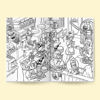 Happy Halloween coloring book สมุดระบายสี 20 หน้า ขนาด 17x25cm