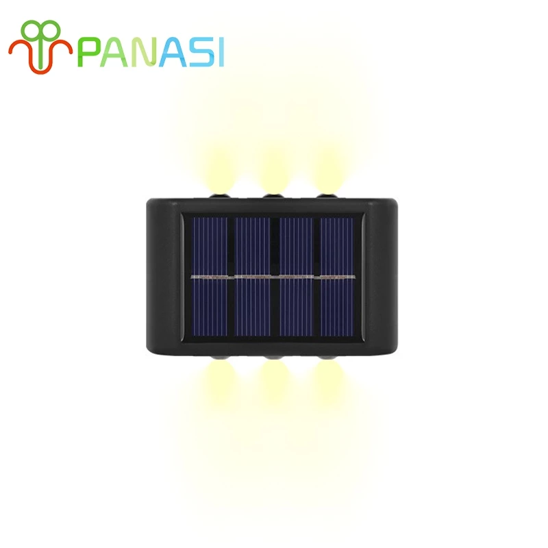 Panasi ไฟโซล่าเซลล์ Solar light โคมไฟติดผนัง พลังงานแสงอาทิตย์ สำหรับกลางแจ้ง โคมไฟติดผนังภายนอก
