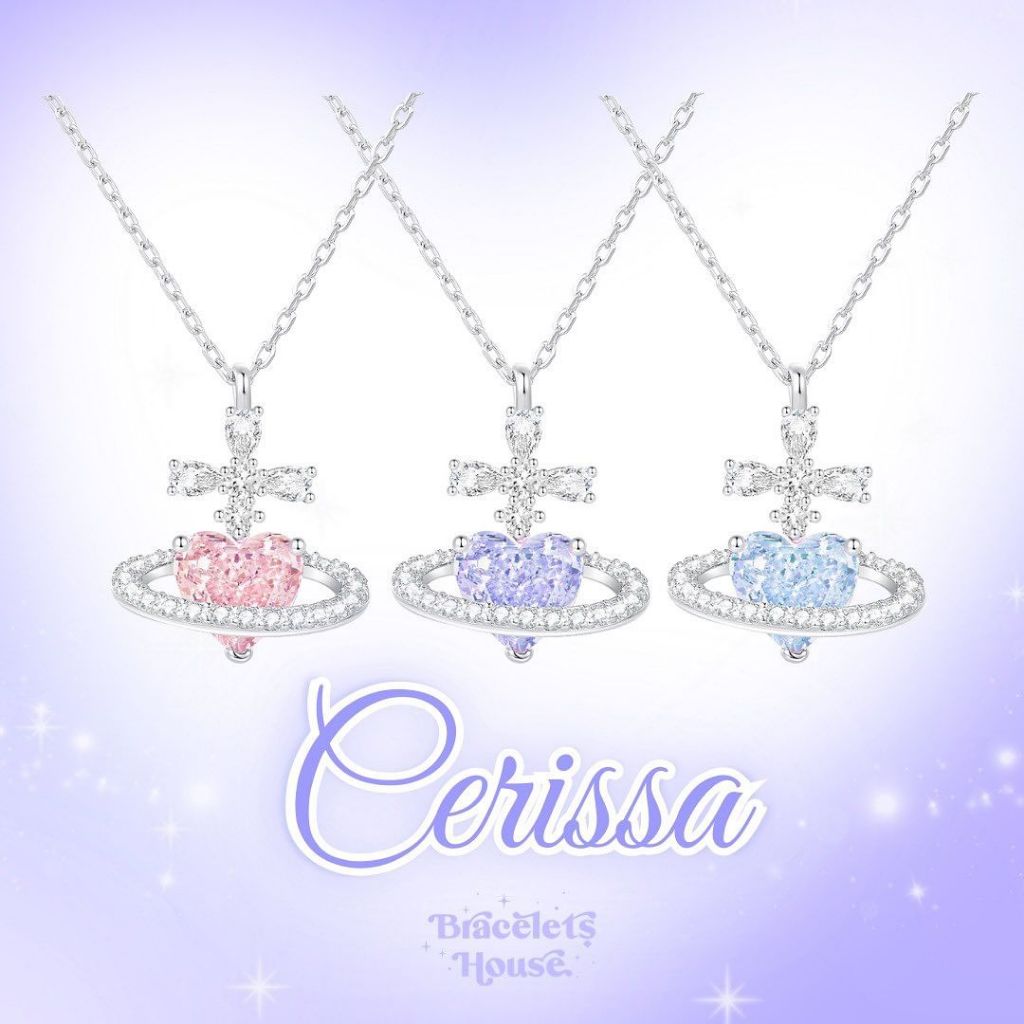 Braceletshouse ลด 100.- ใส่โค้ด WW2VA สร้อยคอเงินแท้ Cerissa ส่งฟรี EMS ![B11]