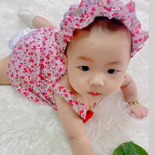 มินิเดรสสายเดี่ยว รุ่นสายใหญ่ สำหรับลูกสาวแรกเกิด - 8กิโลกรัม