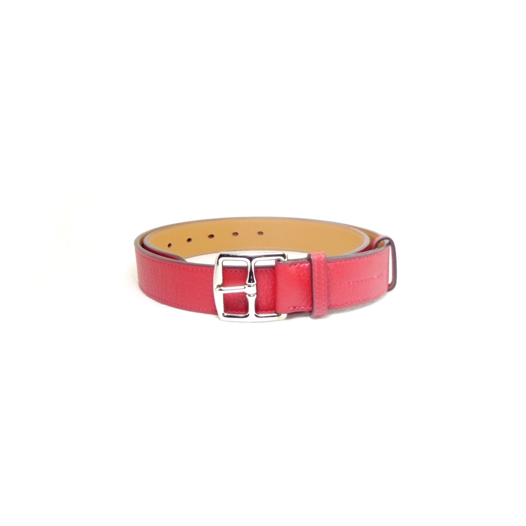 เข็มขัด Hermes Etriviere Belt (casaque red) sz 90 36 มือ 2 ของแท้ 100%